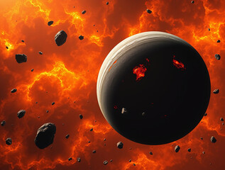 Wall Mural - interstellar visions: download futuristic ai art of space exploration and sci-fi cityscapes