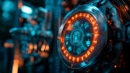 Wall Mural - futuristic sci - fi futuristic technology concept.