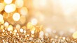 © pupus - Golden Sparkling Background Features Numerous Blurred Bokeh Light Elements