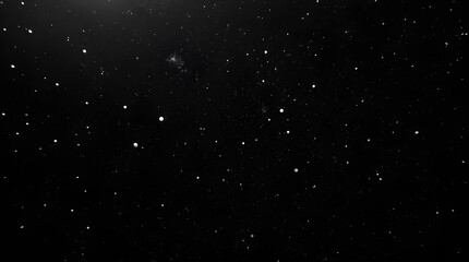 Wall Mural - Grainy Black and White Starry Night Sky