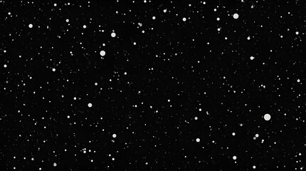 Wall Mural - Black Night Sky Twinkling White Stars Varying Sizes Space Astronomy Image
