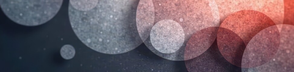 Wall Mural - subtle overlapping circles, monochrome gradient, shapes, repeat, simple