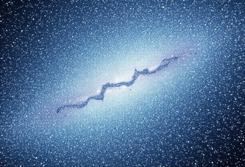 Wall Mural - Shimmering silver cosmic dust backdrop, nebula effect, space, starlight