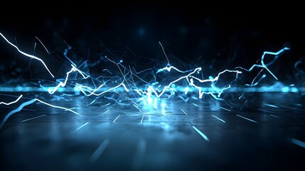 Aufkleber - A dramatic futuristic image depicting a glowing pulsing portal that seems to connect distant dimensions or universes filled with flowing luminescent energy and electricity