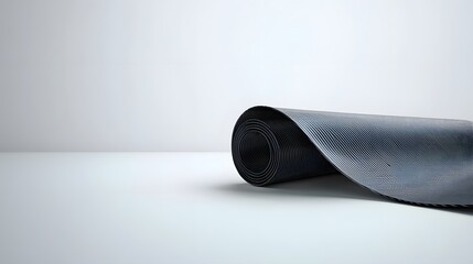 Fototapete - Closeup of a smooth woven carbon fiber texture highlighting the advanced engineering and industrial design aesthetic against a clean white background