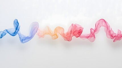 Aufkleber - Colorful fluid visualization of mysterious energy signatures detected in the depths of space creating a dynamic and ethereal cosmic display