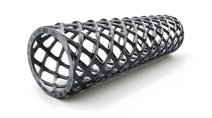 Poster - Innovative carbon fiber lattice structure in a modern minimalist design showcasing advanced engineering and materials technology