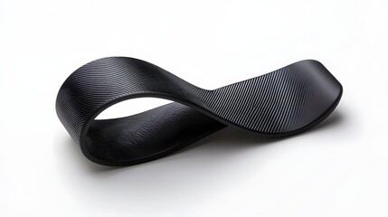 Poster - Sleek and dynamic carbon fiber material sculpted into a futuristic shape showcasing its versatility and potential to transform modern industrial design and manufacturing