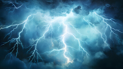 Wall Mural - abstract art depicting a lightning storm illustrating the power of dark energy and cosmic forces in 