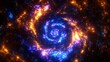 © Cintya - A stunning spiral galaxy with swirling vibrant colorful stellar patterns