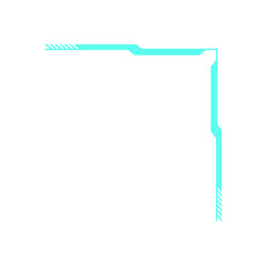Wall Mural - y2k retro hud frame. modern abstract icon shape. this badge highlights 90s aesthetics, digital desig