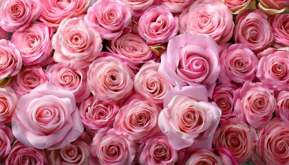 Wall Mural - pink artificial rose background- 97671