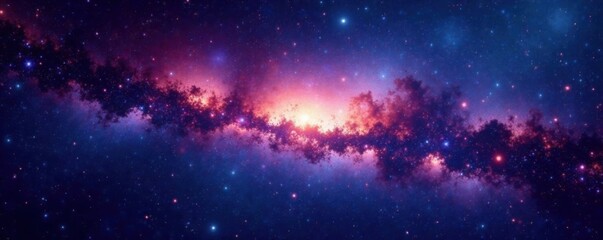 stunning milky way galaxy with vibrant stars and swirling space dust, celestial, astronomy