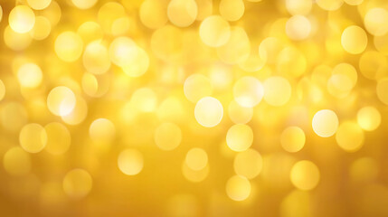 Poster - Golden bokeh lights creating festive holiday background