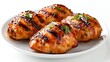 © A_o_M - Grilled barbecue chicken with crispy honey glazed skin