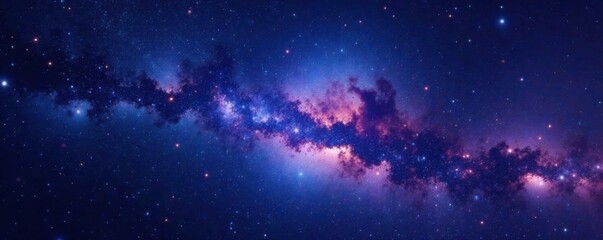 dark milky way galaxy background with stars and nebulae, cosmos, nebulas, stars