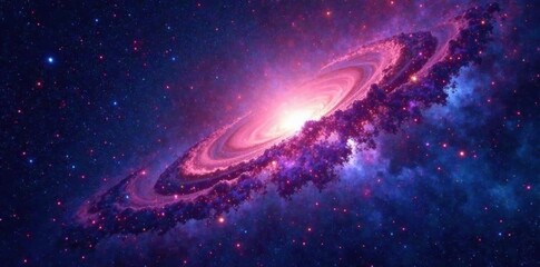 deep space galaxy background with stars and nebulas, starry night, space