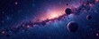 © Kachaphot - Dark vastness of galaxy background with stars and planets, night sky, galaxy