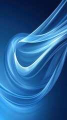 Wall Mural - dynamic blue wave pattern abstract background creating a sense of movement and flow perfect for mode