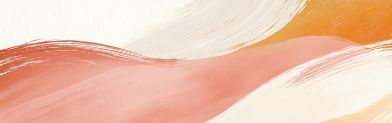 Aufkleber - Abstract composition of flowing pencil strokes showcasing a blend of soft colors in a contemporary art style