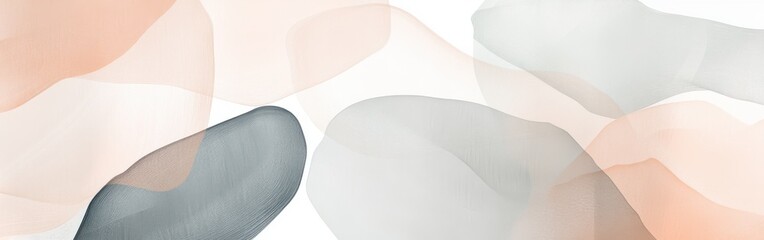 Aufkleber - Abstract pencil strokes create a soft backdrop with gentle hues and fluid shapes for artistic expression and design