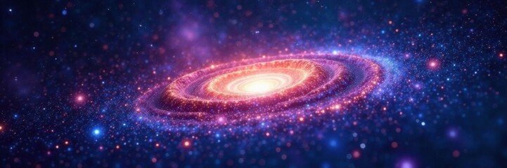 swirling milky way galaxy with stars and space dust , space, nebula, cosmos