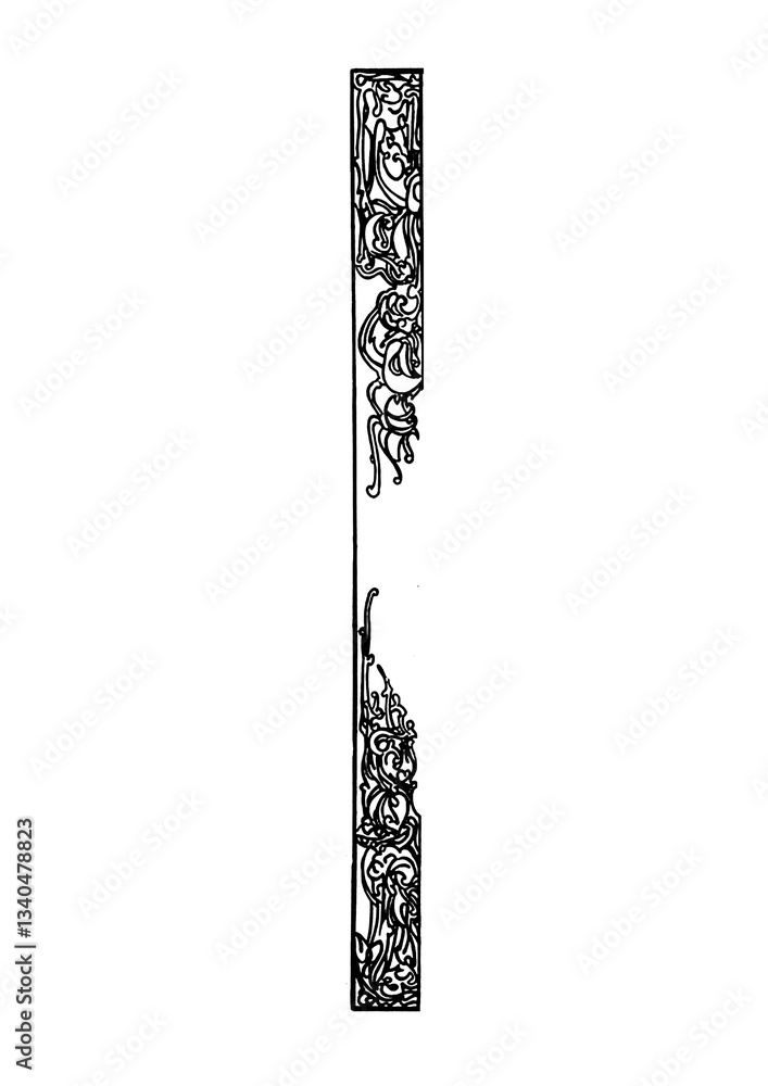 Stock-Illustration „Authentic Hand Drawn Medieval Markings and Ancient ...