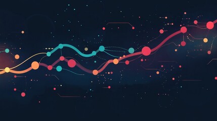 keyword and ranking concept. Interactive backlink timeline with keywords ranked over time, showing how links impacted positions, Backlink timeline with keyword ranking impact. illustration