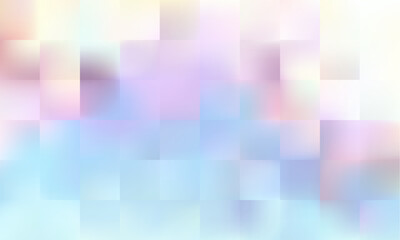 Fototapete - This light pastel colors lowpoly mosaic Abstract Background with Blurred Squares is perfect for Creative Designs, bringing tranquility to any