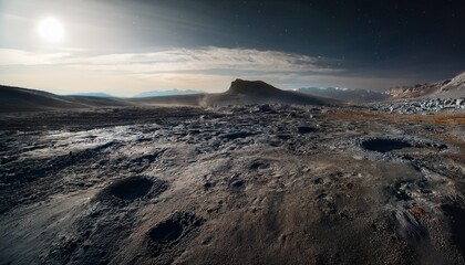 Wall Mural - apocalyptic lunar landscape