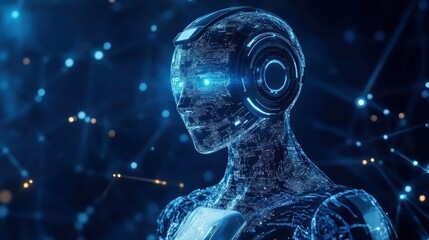 Digital Humanoid: AI and futuristic technology
