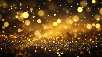 Wall Mural - gold glitter light effect background decoration illustration