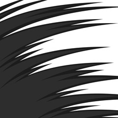 Wall Mural - abstract background with curved spike pattern and with some copy space area