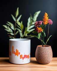 Leinwandbilder - Minimalist Market Dynamics Interactive Forex Trading Visualization with Organic Wellness Aesthetic - Digital Finance Meets Biophilic Design for Modern Investors