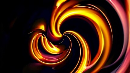 Aufkleber - Vibrant swirl of fiery colors against a dark background, abstract art concept