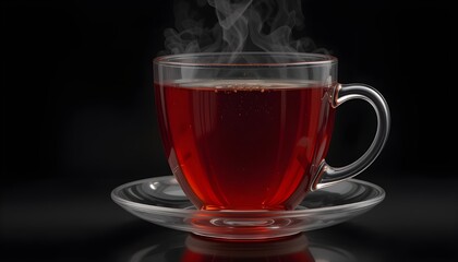 Leinwandbilder - Red cup of tea