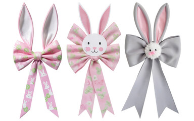 Wall Mural - easter bow on transparent background