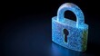 © Tackey - Digital Lock in Blue Light Representing Data Security and Cyber Protection Concepts in Modern Technology