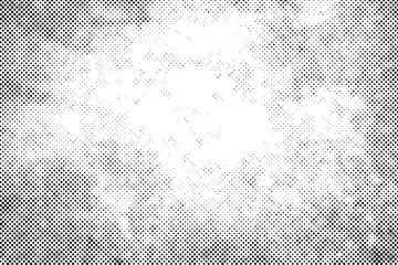 Wall Mural - grunge halftone texture. dots pattern effect overlay on white background.