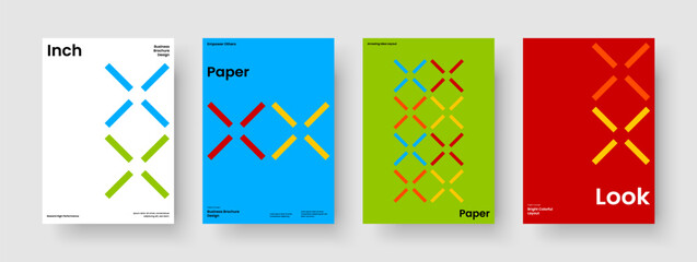 Wall Mural - modern brochure layout. isolated book cover design. geometric flyer template. report. background. po