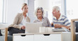 © peopleimages.com - Senior couple, contract or financial advisor with document for retirement plan, annuity or insurance in home. Elderly, people or accountant reading paperwork for discussion on pension funds or assets