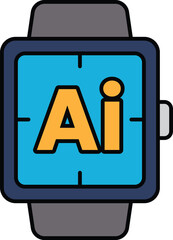 Wall Mural - a watch with the letters ai on it