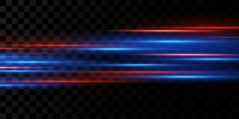 Wall Mural - motion light effect for banners. blue lines. the effect of speed on a blue background. lines of ligh