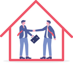social media illustration, business concept, web design