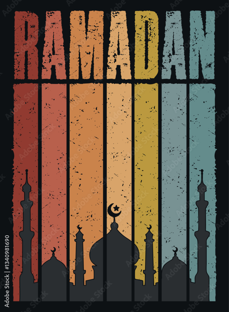 ramadan mosque line art vector minimalist design islamic ornament ...