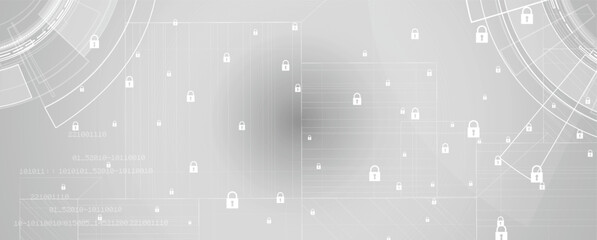 Cyber security online protection concept