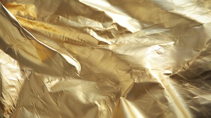 Wall Mural - a textured gold background, with folds and creases creating a luxurious look.