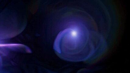 Wall Mural - glowing plasma balls evolving and swirling with iridescent colors. abstract motion graphics concept.