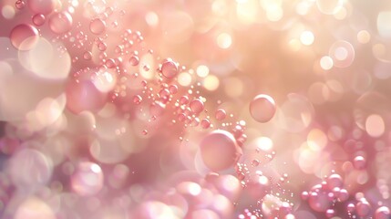 Wall Mural - abstract background with pink and white bokeh.