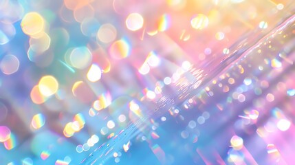 Wall Mural - abstract iridescent background with bokeh.